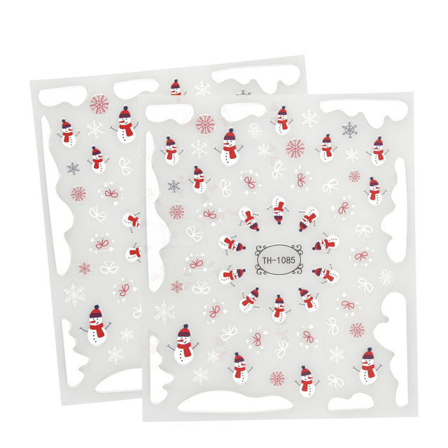 クリスマス雪の結晶ネイルアートステッカーデカール